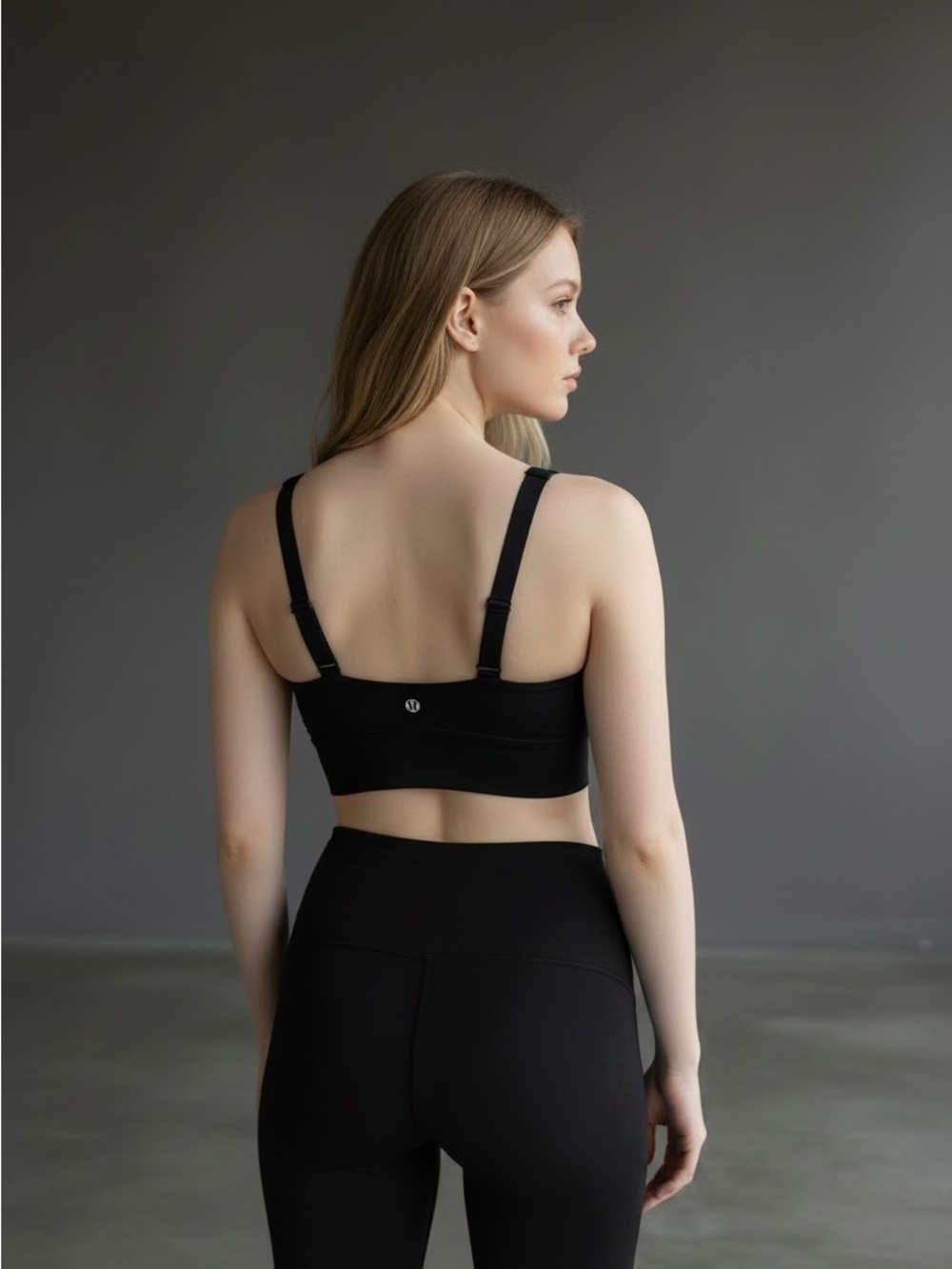Lululemon Seamless Black Sports Bra - estimated 0/2